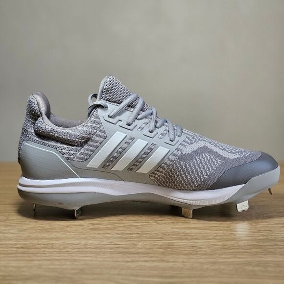 Adidas Ultraboost DNA 5.0 Baseball Cleats Shoes Grey White Men's 12.5 New ID9602 - Picture 10 of 14